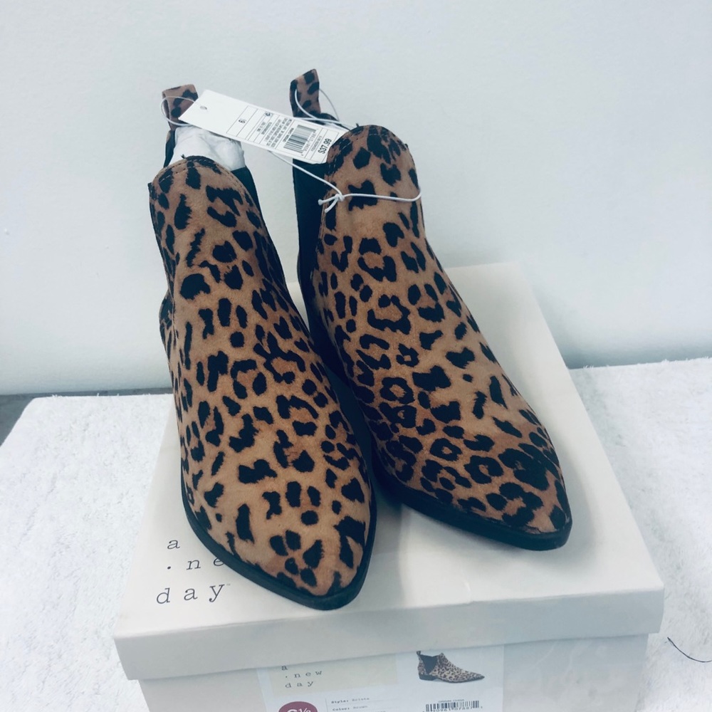 Krista Faux Suede Animal Print Boot
